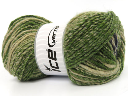 Anatolia Wool Cord Blue, Green, Light Camel fnt2-83954