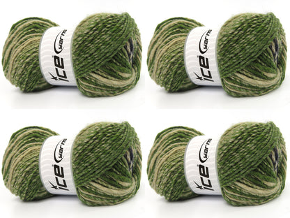 Anatolia Wool Cord Blue, Green, Light Camel fnt2-83954