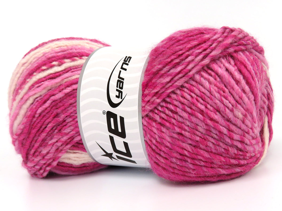 Ice Yarns Anatolia Wool Cord – Pembe Tonları – %22 Yün, %78 Akrilik