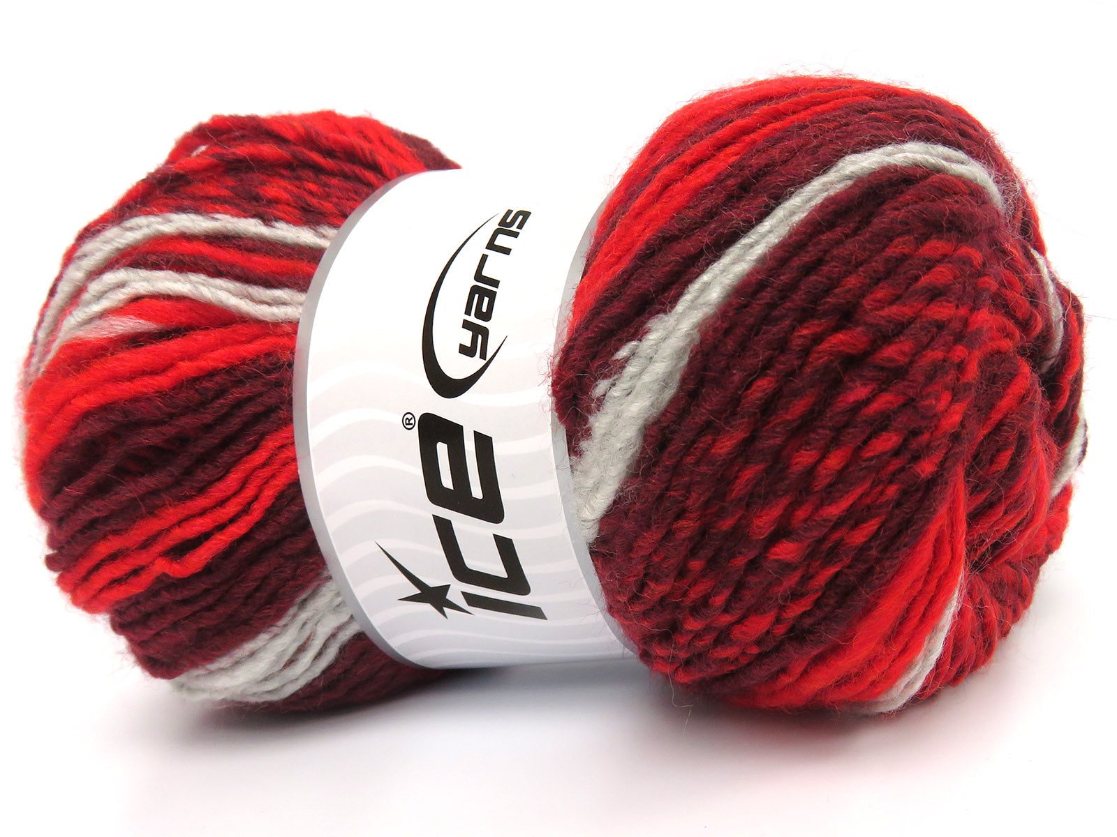 Anatolia Wool Cord Red, Burgundy, Light Grey fnt2-83961