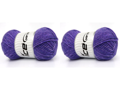 Jeans Wool Bulky Purple Melange fnt2-83970