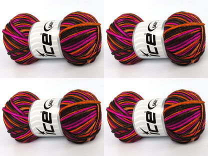 Starry Night Neon Pink, Neon Orange, Brown fnt2-84014