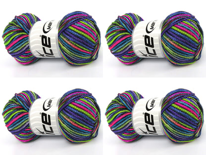 Starry Night Purple, Green, Blue, Pink, Turquoise fnt2-84017
