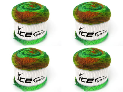 Cakes Magic Sock Green Shades, Gold Shades fnt2-84033