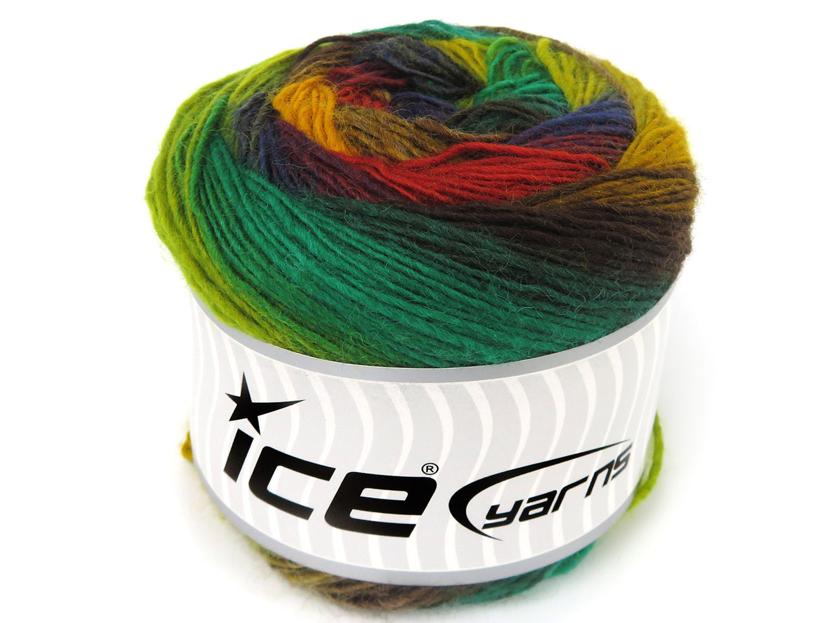 Cakes Magic Sock Green Shades, Navy, Copper, Brown fnt2-84034