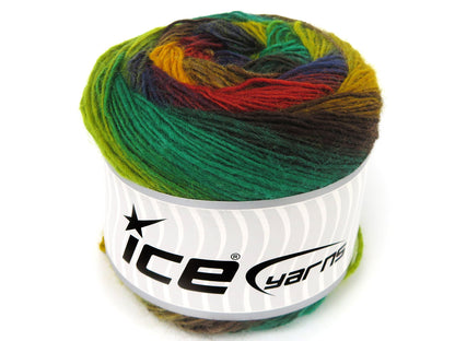 Cakes Magic Sock Green Shades, Navy, Copper, Brown fnt2-84034