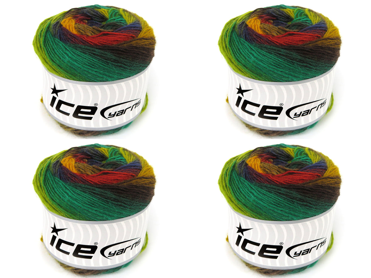 Cakes Magic Sock Green Shades, Navy, Copper, Brown fnt2-84034