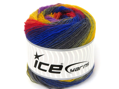 Cakes Magic Sock Blue, Grey, Red, Yellow fnt2-84037