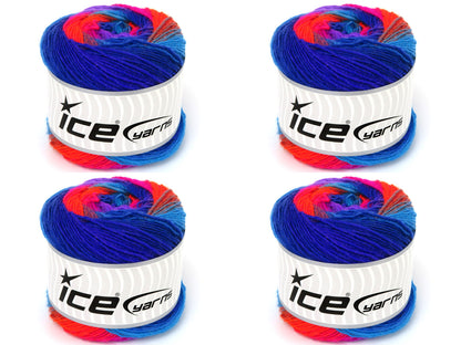 Cakes Magic Sock Blue, Turquoise, Lilac, Neon Orange, Grey, Fuchsia fnt2-84038