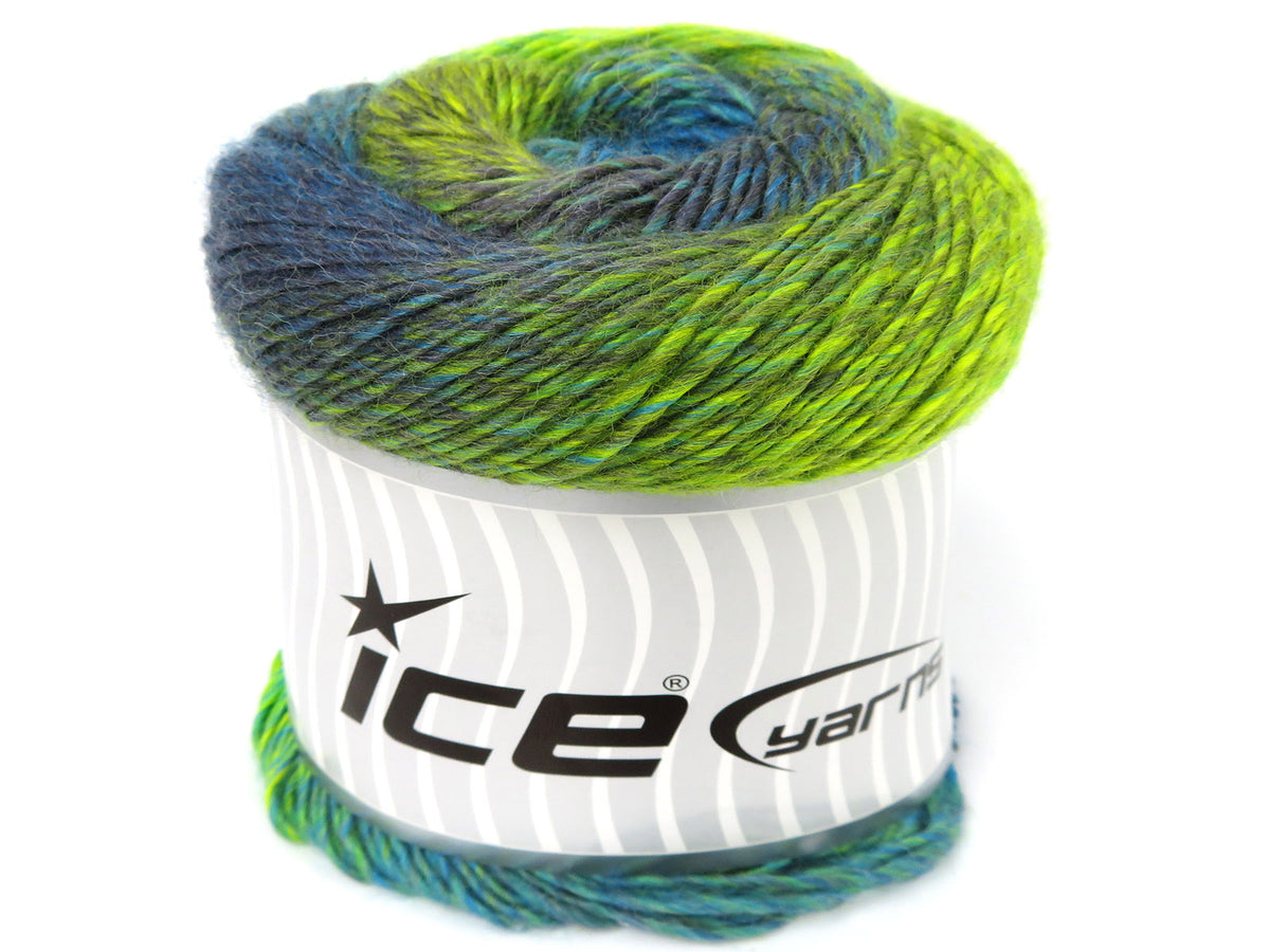 Cakes Magic Wool Green Shades, Turquoise, Grey fnt2-84053