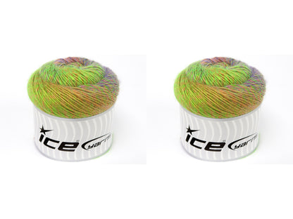 Cakes Magic Wool Neon Green, Lilac, Salmon fnt2-84054