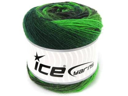 Magic Wool De Luxe Green Shades, Black fnt2-84061