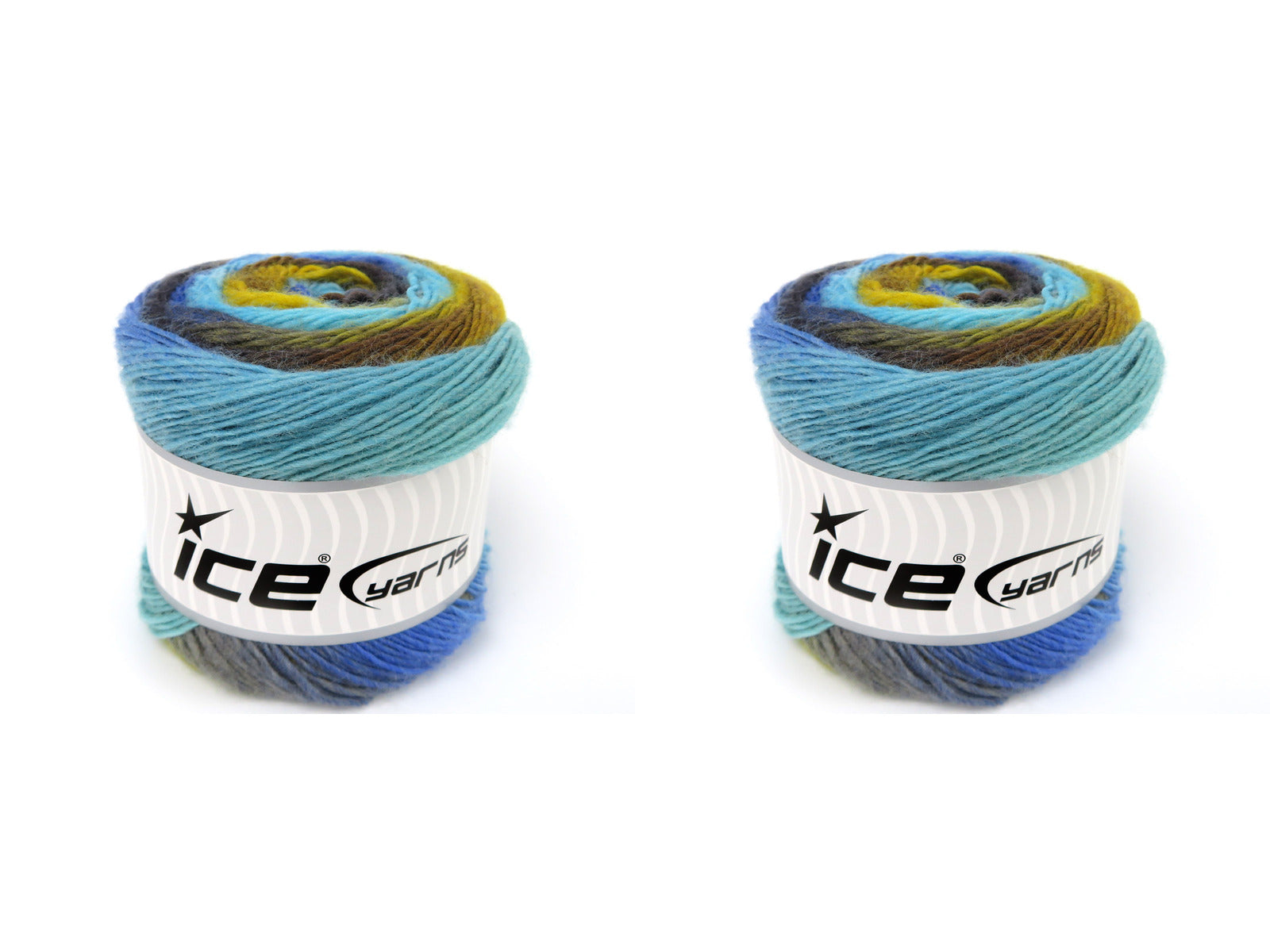 Magic Wool De Luxe Grey, Turquoise, Blue, Gold, Brown fnt2-84064