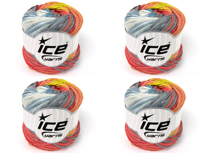 Summertime Color Light Grey, Light Blue, Ecru, Salmon, Yellow fnt2-84072