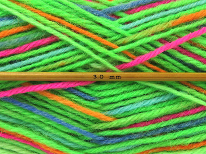 Sock Varicolor Green Shades, Blue Shades, Fuchsia fnt2-84075