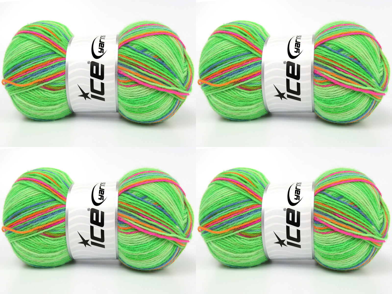 Sock Varicolor Green Shades, Blue Shades, Fuchsia fnt2-84075