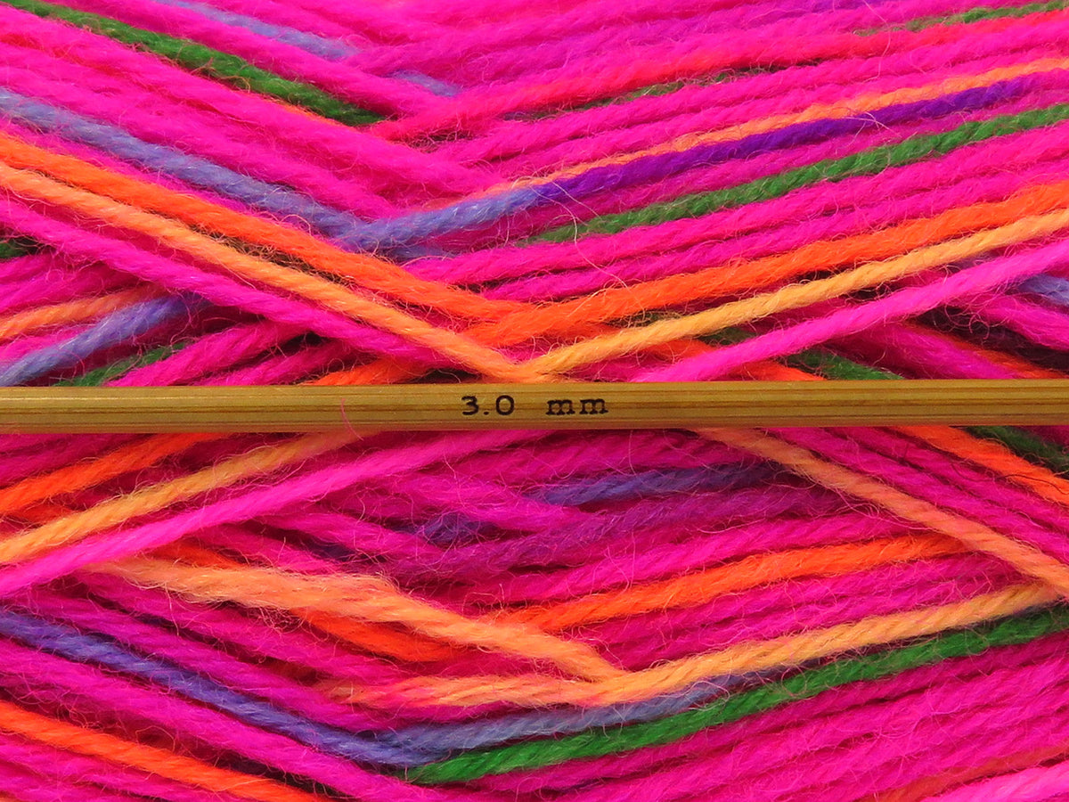 Sock Varicolor Pink Shades, Orange, Blue, Green, Lilac fnt2-84076