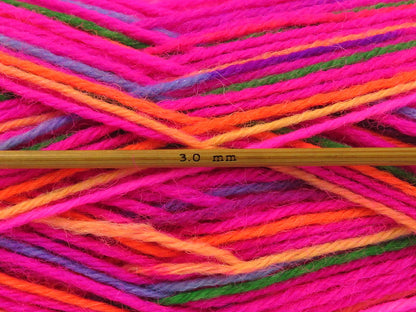 Sock Varicolor Pink Shades, Orange, Blue, Green, Lilac fnt2-84076