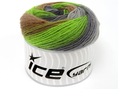 Cakes Magic Sock Brown Shades, Grey Shades, Green Shades fnt2-84084