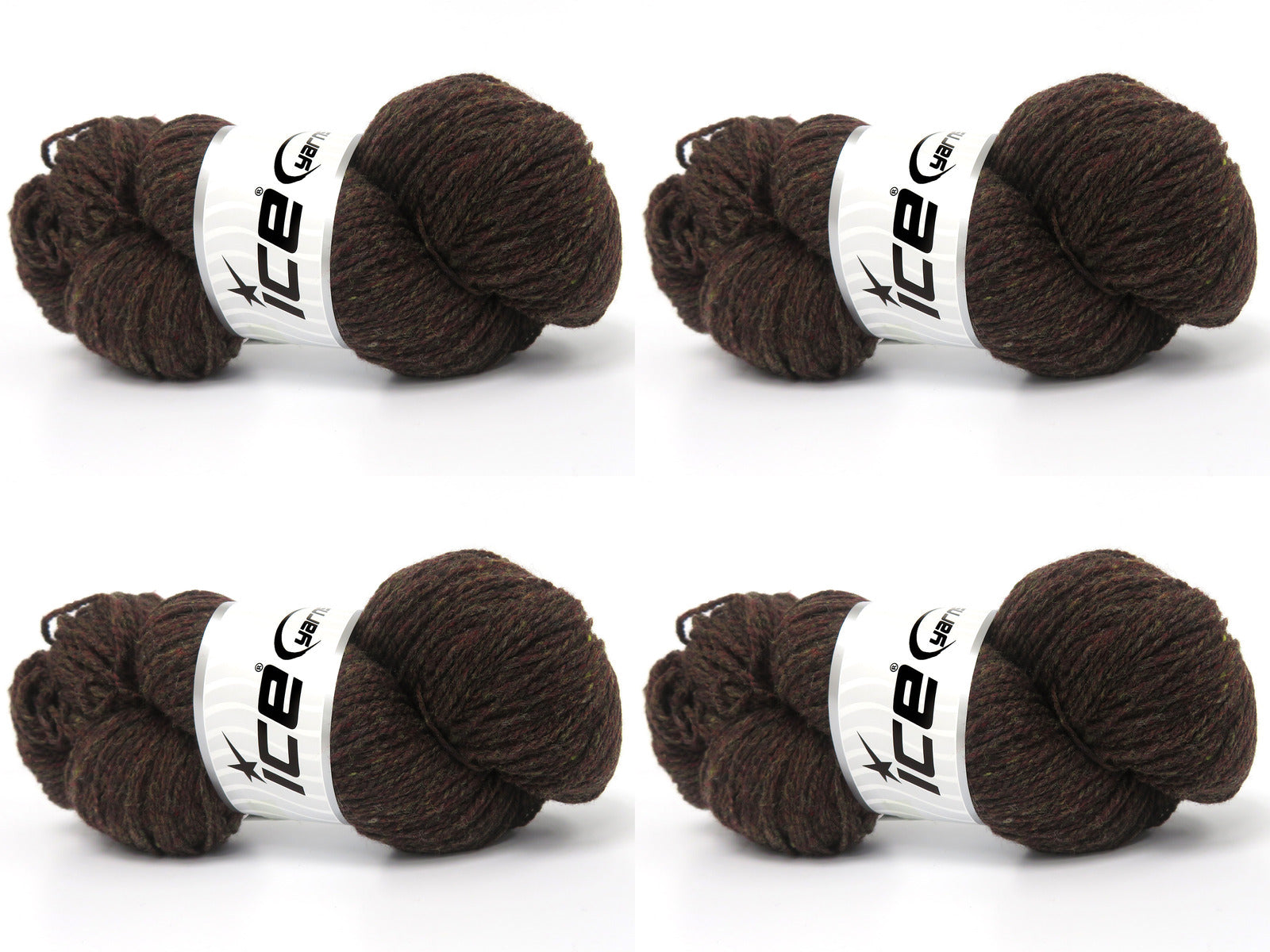 Organic Merino Wool Dark Brown, Copper, Khaki fnt2-84096