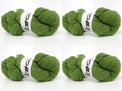Organic Merino Wool Pistachio Green fnt2-84103