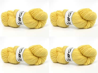 Organic Merino Wool Lemon Yellow fnt2-84106