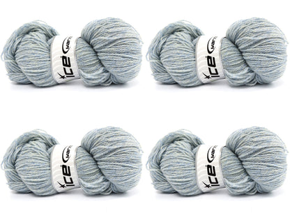 Organic Merino Wool Light Blue, White fnt2-84114