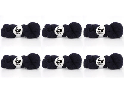 Shetland Wool Dark Navy, Black This product is made from 100% Shetland Island Wool. fnt2-84187