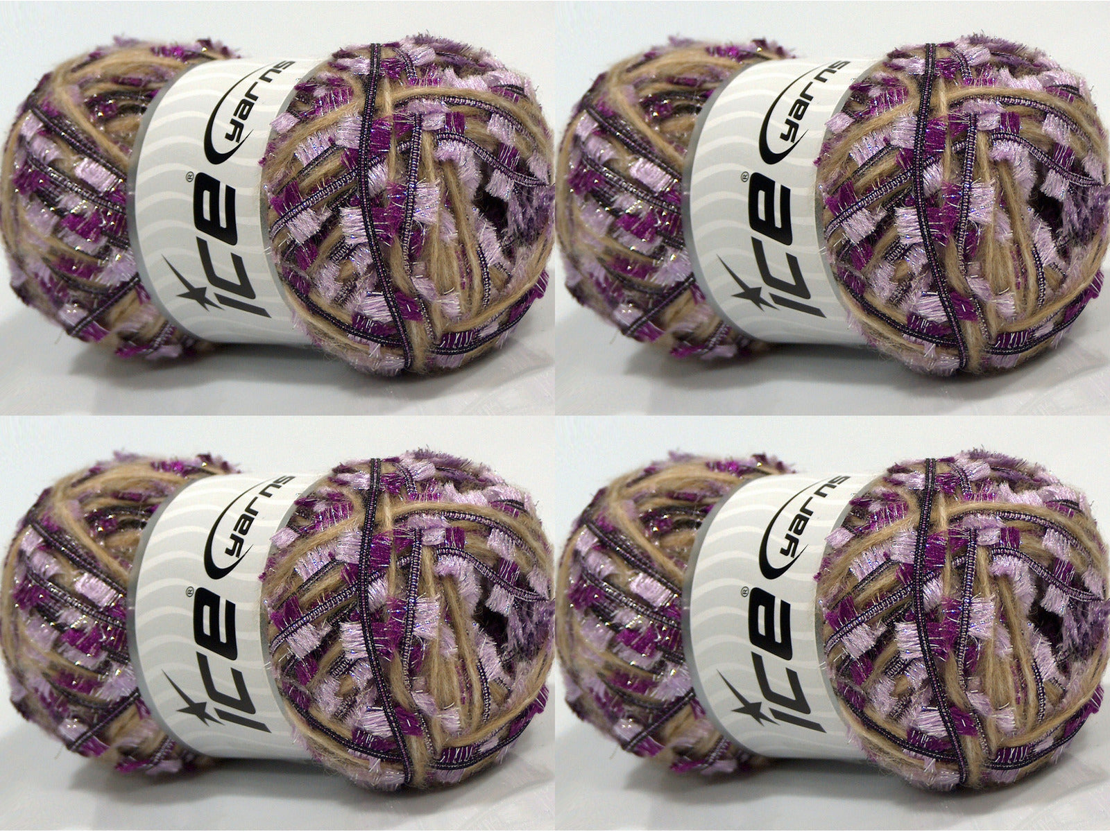 Butterfly Glitz Purple, Light Camel, Light Lilac fnt2-84200