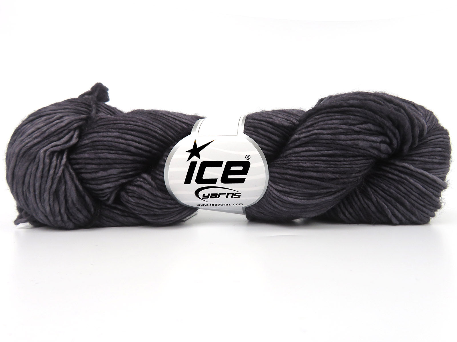 Hand Dyed Superwash Merino Dark Grey Melange fnt2-84205