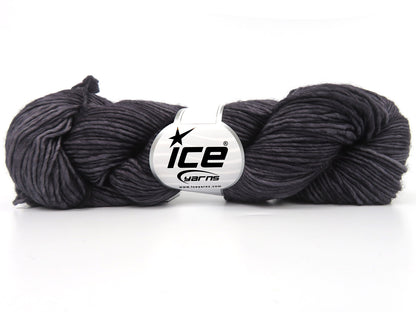 Hand Dyed Superwash Merino Dark Grey Melange fnt2-84205