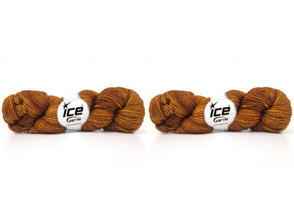 Hand Dyed Superwash Merino Brown Melange fnt2-84208