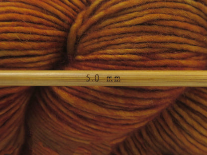 Hand Dyed Superwash Merino Dark Brown Melange fnt2-84209