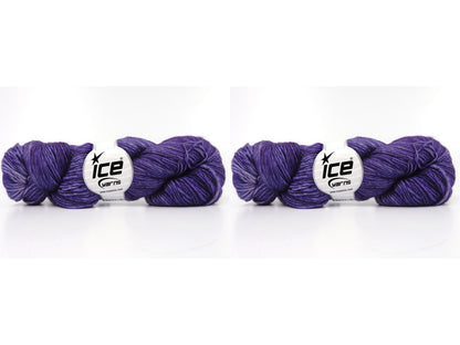 Hand Dyed Superwash Merino Purple Melange fnt2-84216