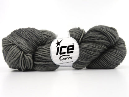 Hand Dyed Superwash Merino Grey Melange fnt2-84219