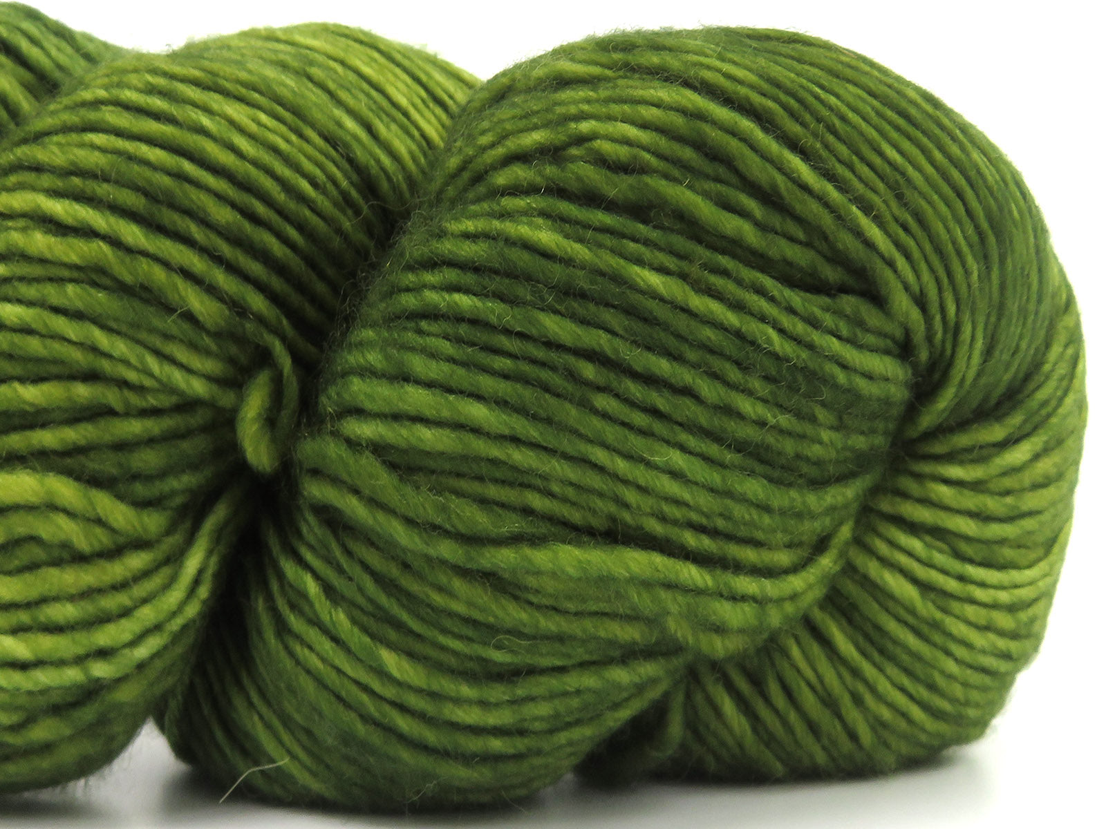 Hand Dyed Superwash Merino Green Melange fnt2-84221