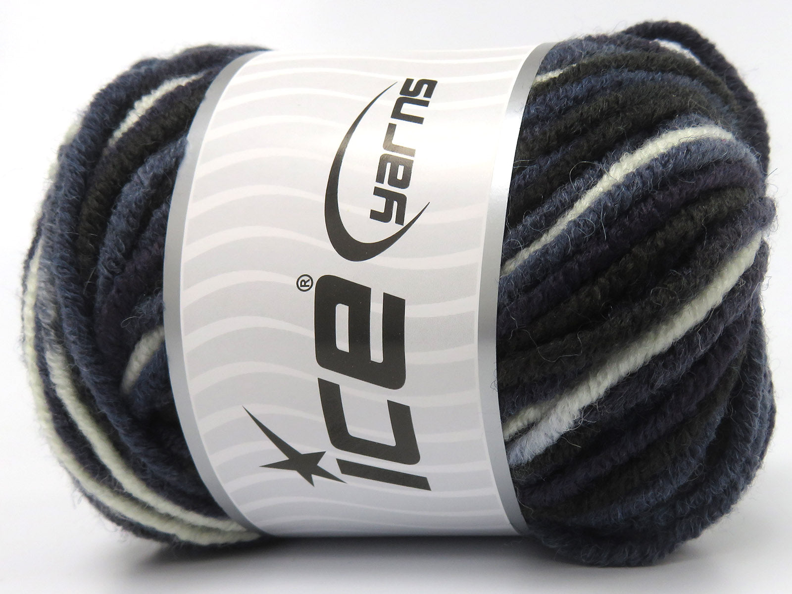 Star Merino Batik Blue Shades, White, Black, Maroon fnt2-84225