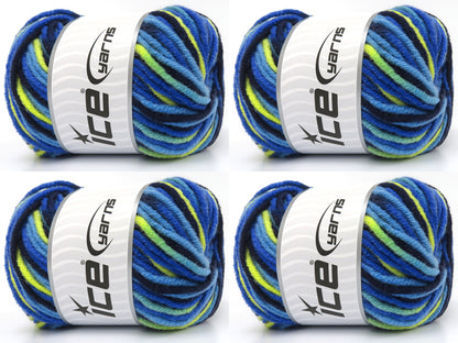 Star Merino Batik Blue Shades, Green Shades, Yellow fnt2-84229