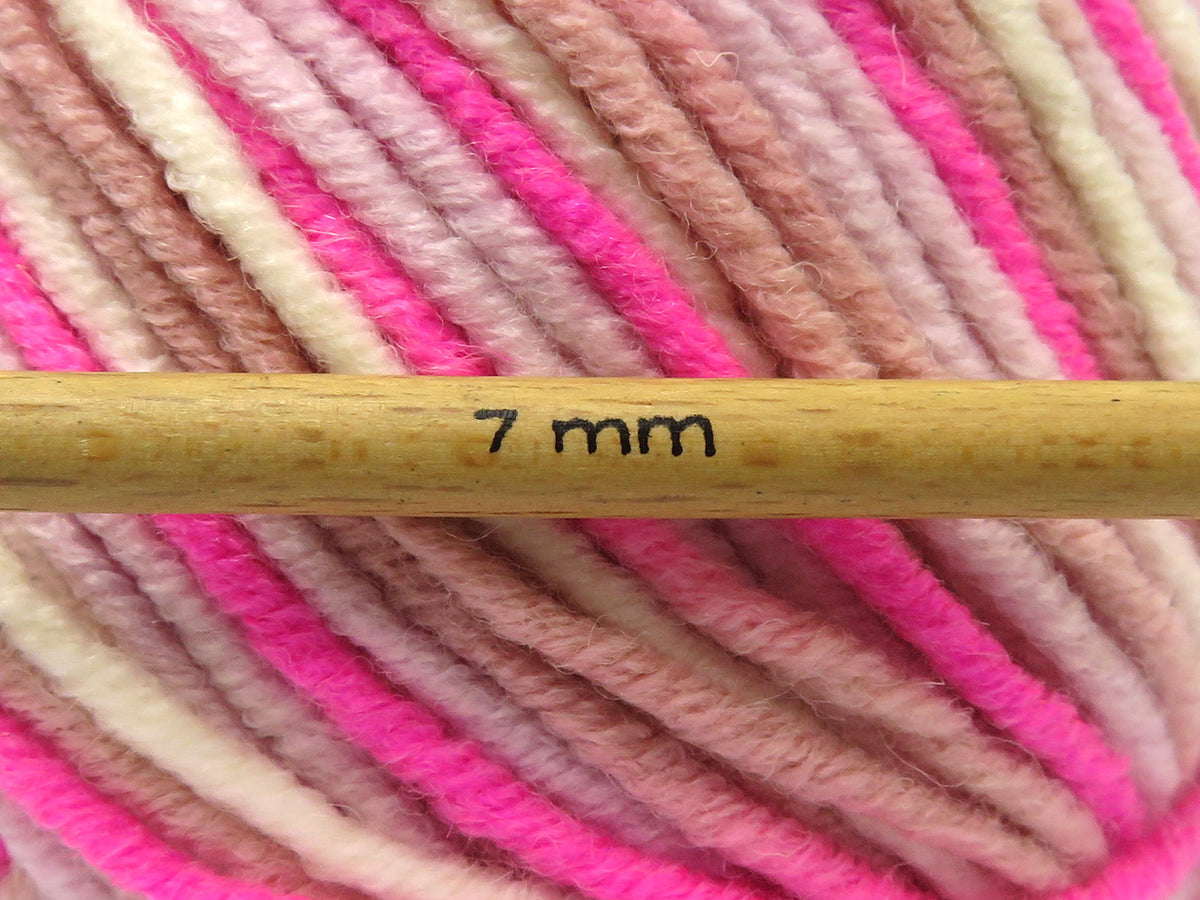 Ice Yarns Batik mérinos étoile – Nuances de rose, crème – 25 % laine mérinos, 75 % acrylique de qualité supérieure