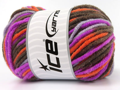 Star Merino Batik Brown, Fuchsia, Orange, Greyish Blue fnt2-84231