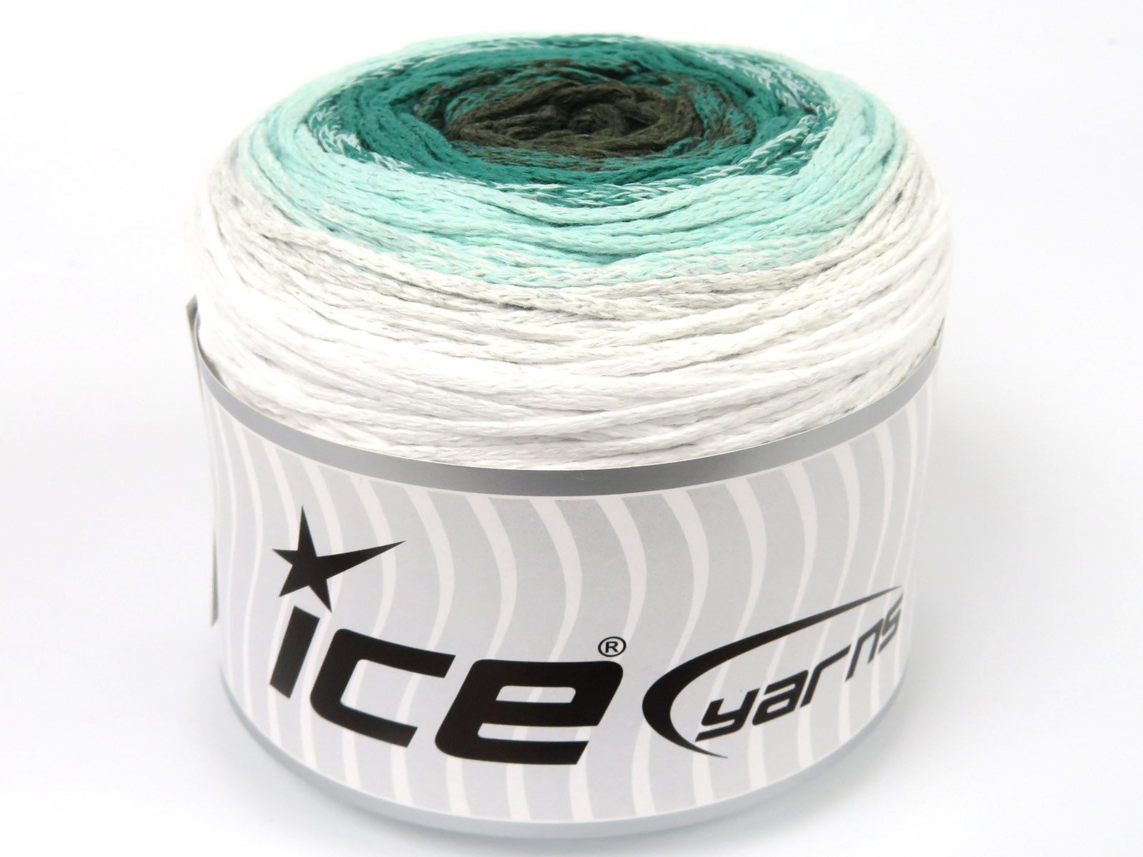 Cakes Macrame Cotton Magic Green Shades, White fnt2-84269