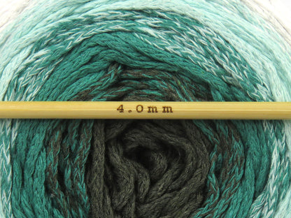 Cakes Macrame Cotton Magic Green Shades, White fnt2-84269