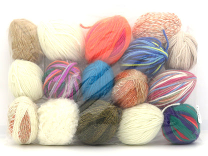 Leftover Self Striping Yarns Mixed Lot fnt2-84372