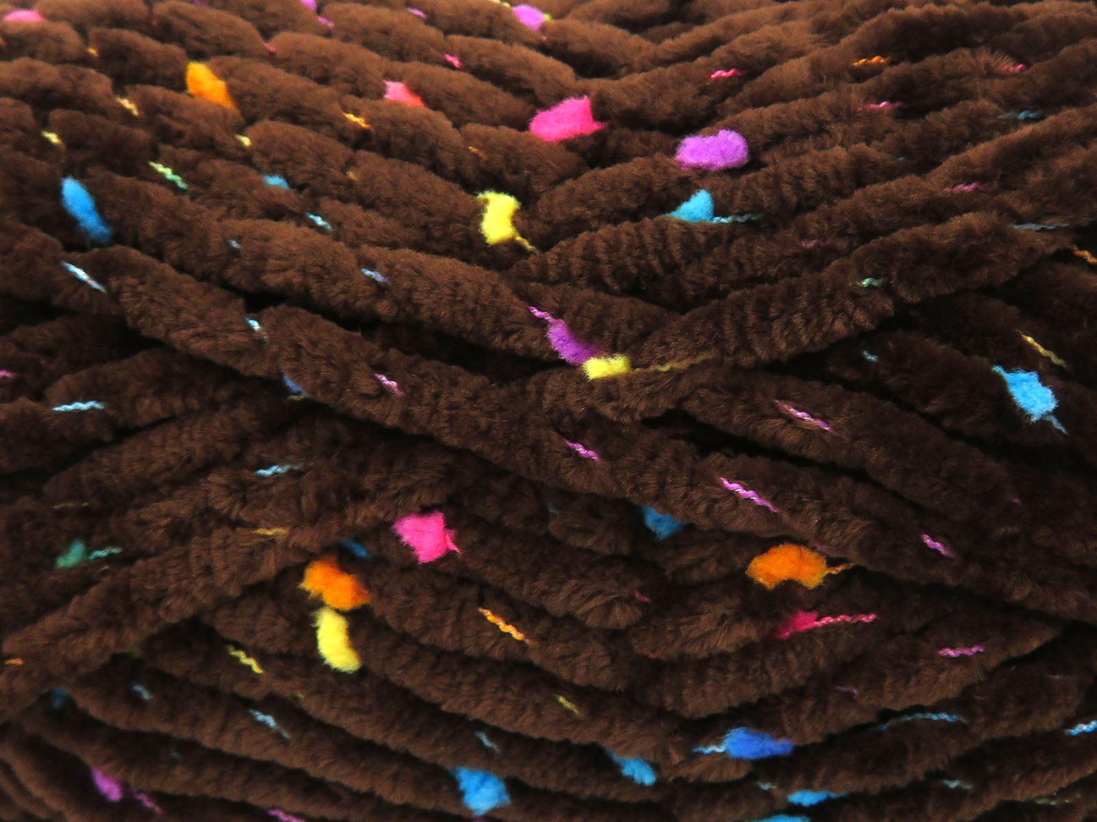 Chenille Baby Tweed Dark Brown fnt2-84386