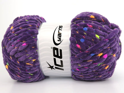 Ice Yarns Tweed pour bébé en chenille – Lavande – 85 % microfibres, 15 % polyamide