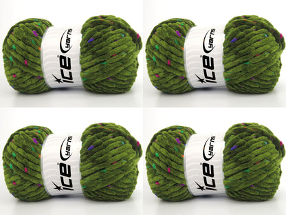 Chenille Baby Tweed Jungle Green fnt2-84403