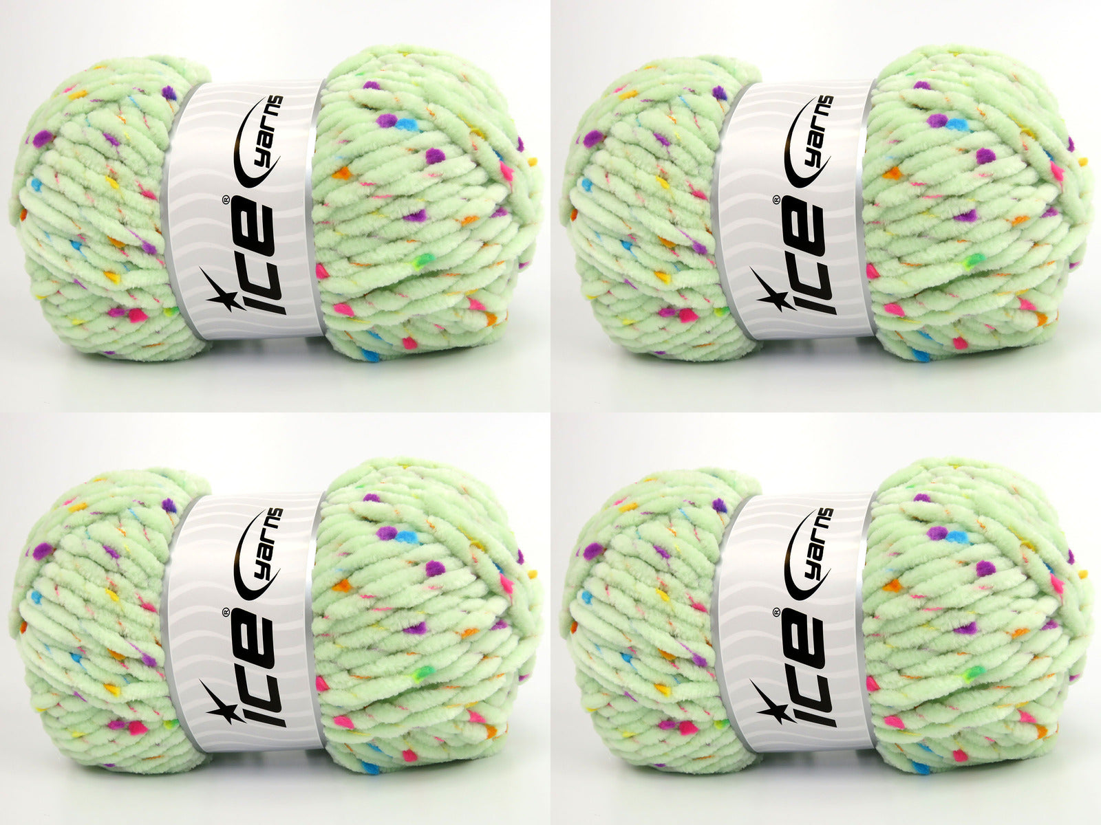 Chenille Baby Tweed Light Mint Green fnt2-84407