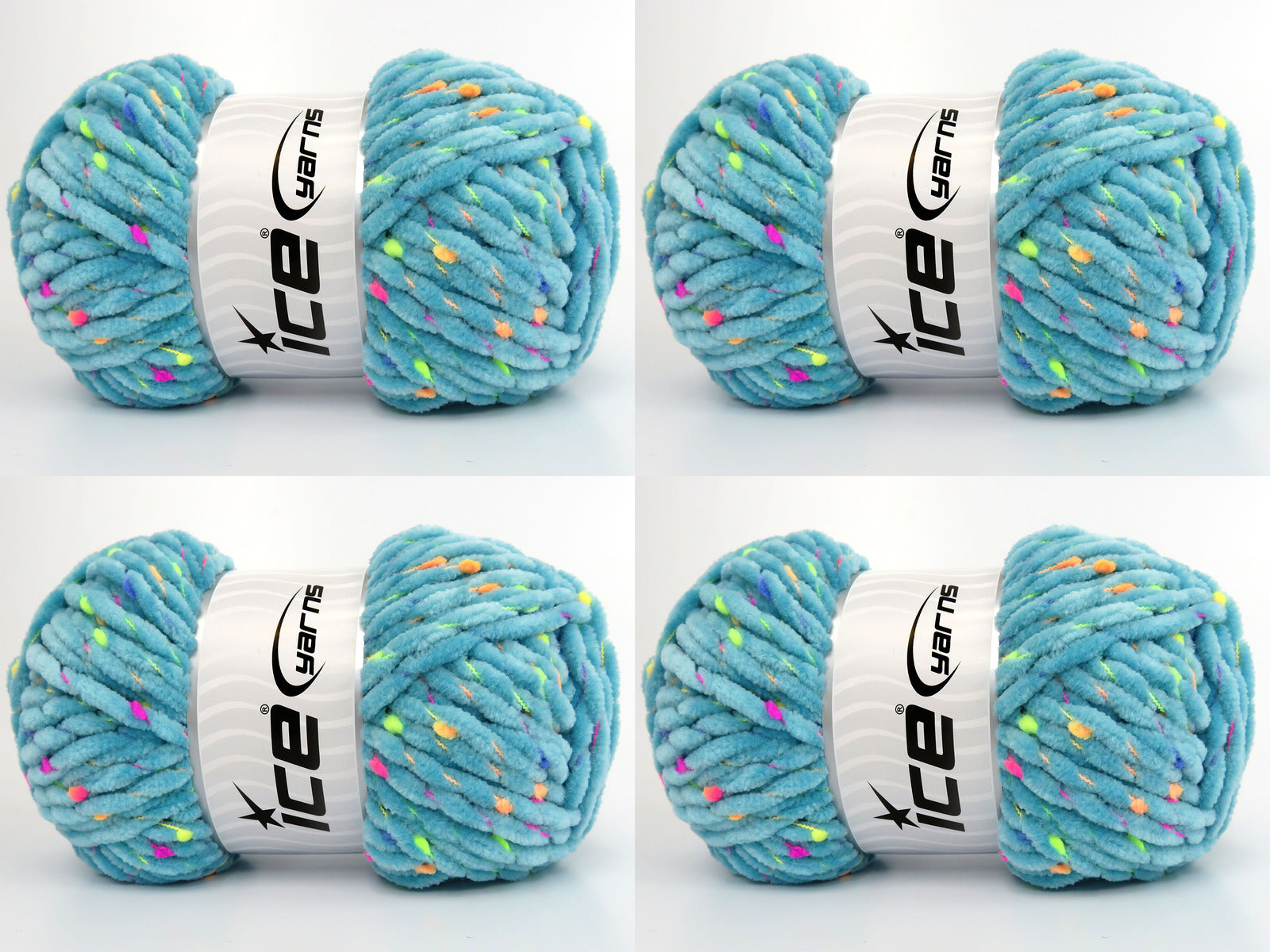 Chenille Baby Tweed Light Turquoise fnt2-84408