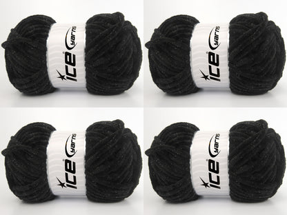 Chenille Baby Glitz Black fnt2-84409