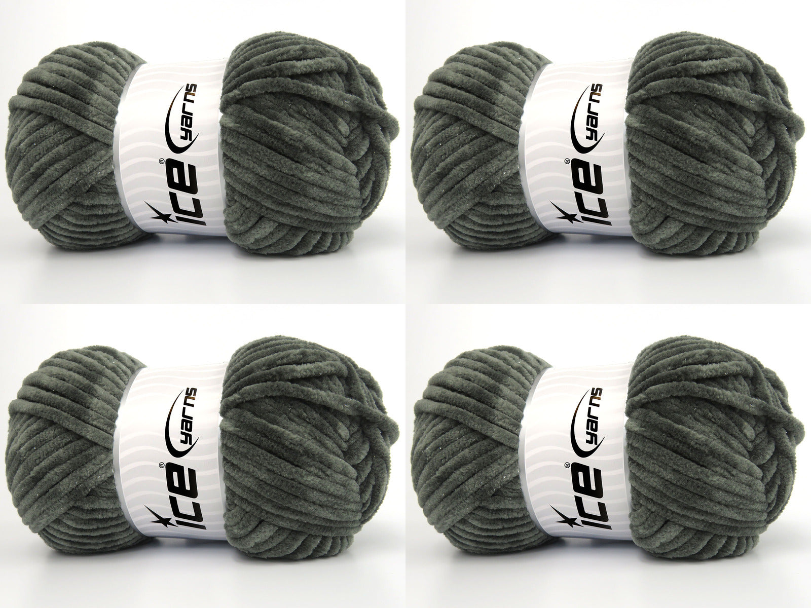 Chenille Baby Glitz Dark Grey fnt2-84414